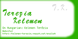 terezia kelemen business card